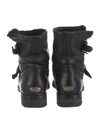 Jimmy Choo Leather Moto Boots