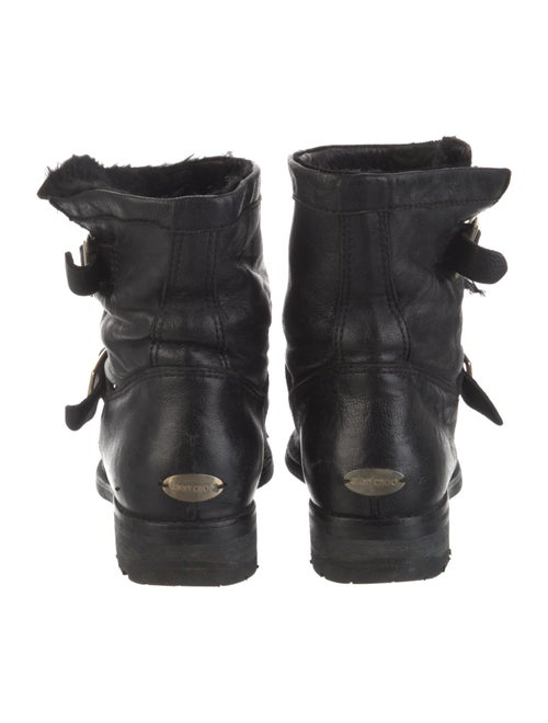 Jimmy Choo Leather Moto Boots