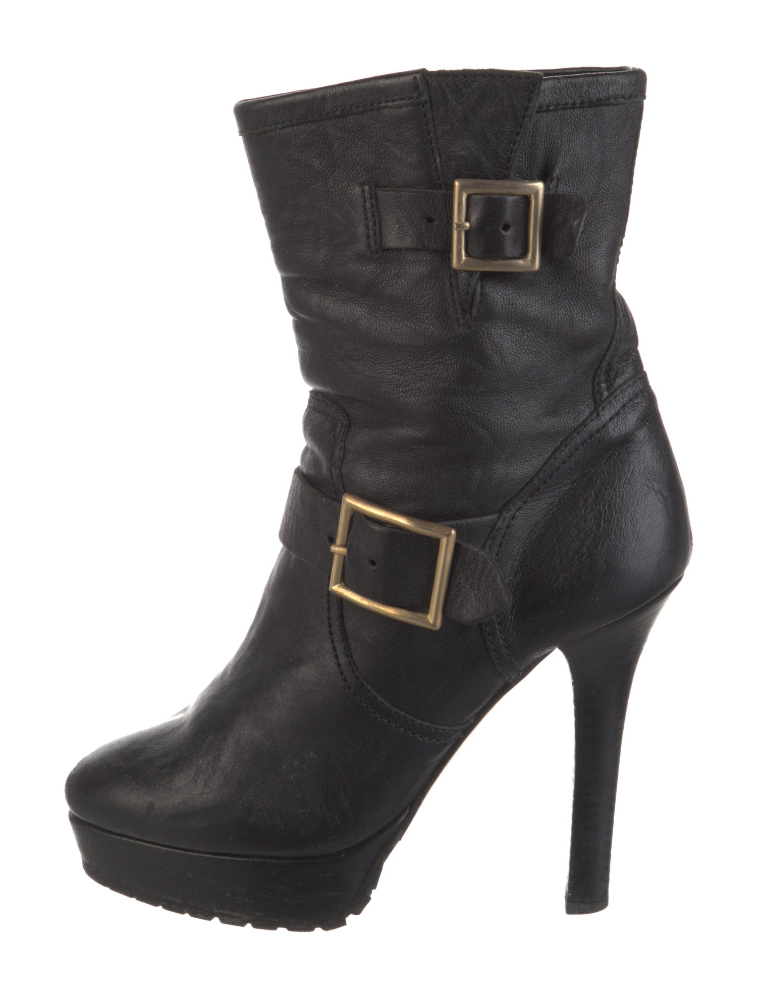 Jimmy Choo Leather Moto Boots