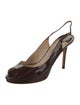 Jimmy Choo Patent Leather Slingback Sandals
