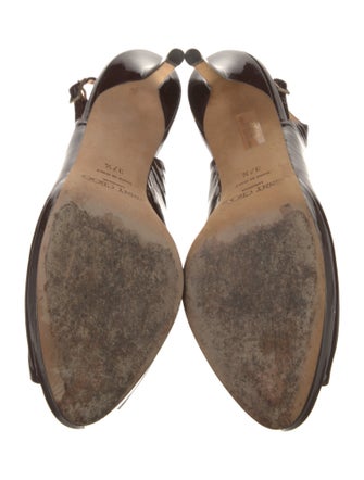 Jimmy Choo Patent Leather Slingback Sandals