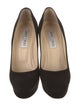 Jimmy Choo Suede Leather Trim Embellishment Pumps