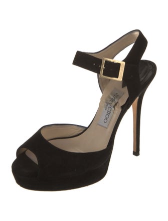 Jimmy Choo Suede Slingback Sandals