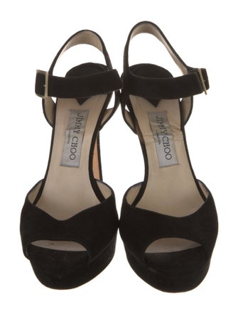 Jimmy Choo Suede Slingback Sandals