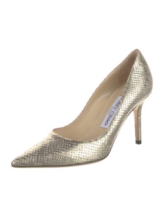 Jimmy Choo Embossed Leather Pumps