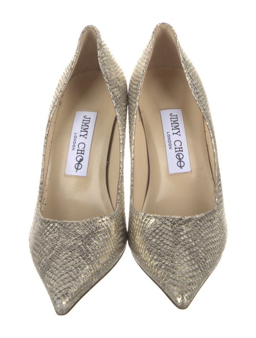 Jimmy Choo Embossed Leather Pumps