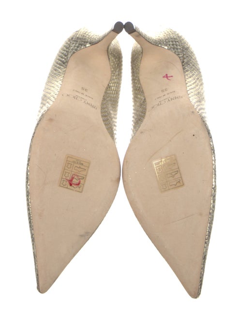 Jimmy Choo Embossed Leather Pumps
