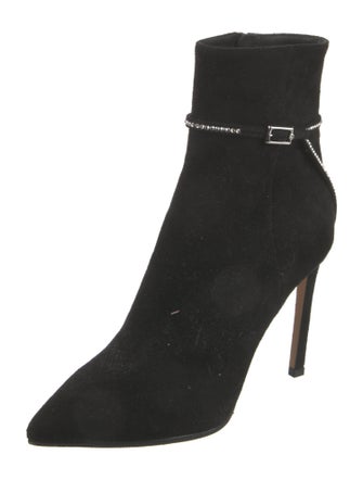 Jimmy Choo Suede Crystal Embellishments Boots