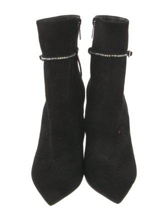Jimmy Choo Suede Crystal Embellishments Boots