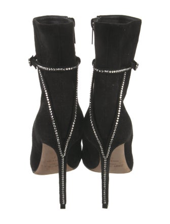 Jimmy Choo Suede Crystal Embellishments Boots