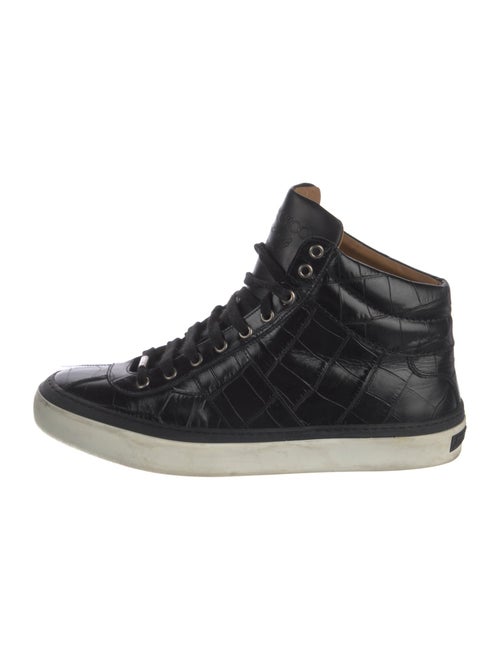 Jimmy Choo Embossed Leather Sneakers