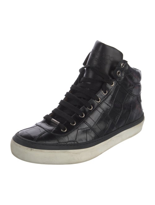 Jimmy Choo Embossed Leather Sneakers