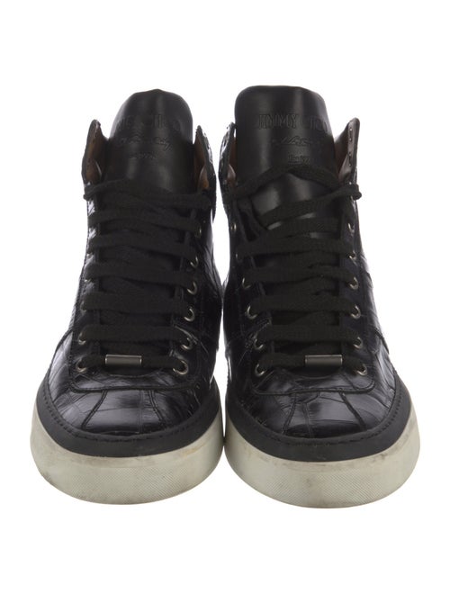 Jimmy Choo Embossed Leather Sneakers