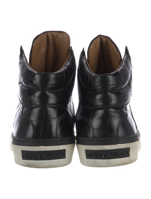 Jimmy Choo Embossed Leather Sneakers