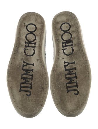 Jimmy Choo Embossed Leather Sneakers