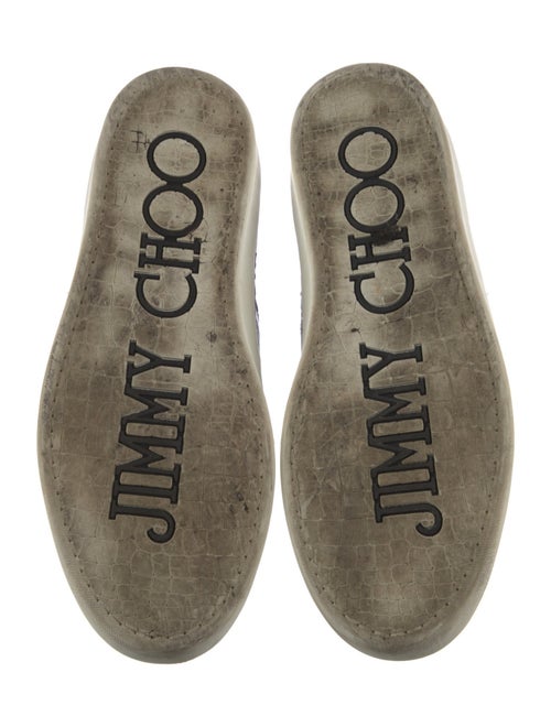 Jimmy Choo Embossed Leather Sneakers
