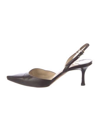 Jimmy Choo Leather Slingback Pumps