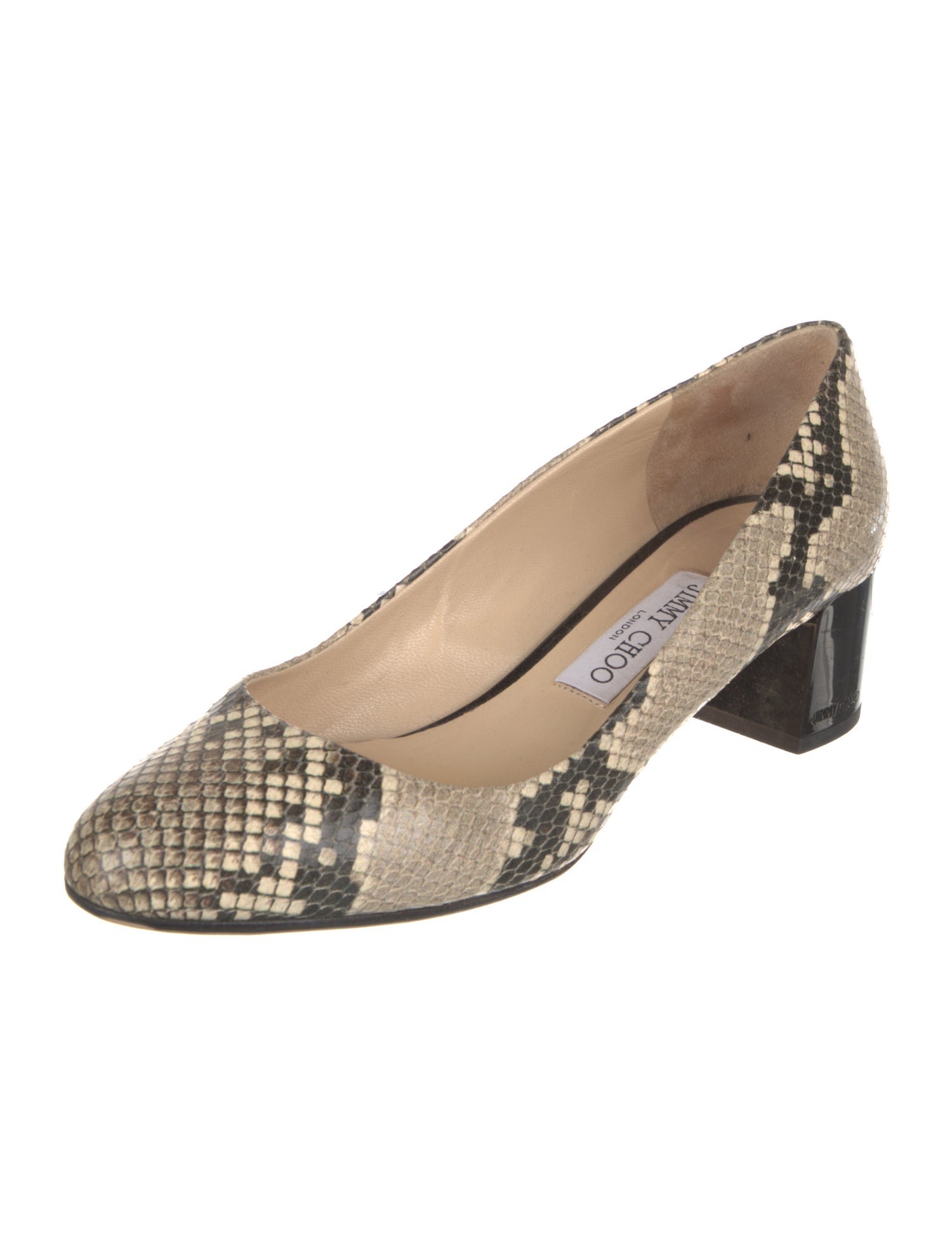 Jimmy Choo Python Animal Print Pumps