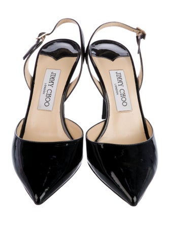 Jimmy Choo Patent Leather Slingback Pumps
