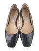 Jimmy Choo Leather Animal Print Ballet Flats
