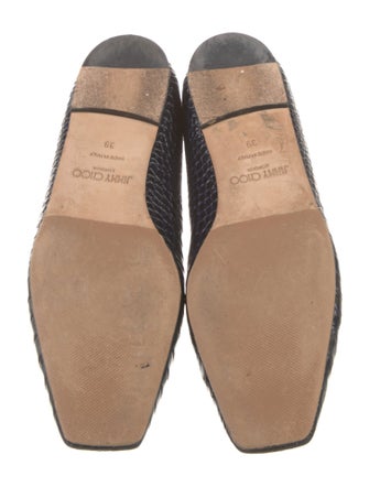 Jimmy Choo Leather Animal Print Ballet Flats