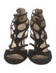 Jimmy Choo Suede Cutout Accent Gladiator Sandals