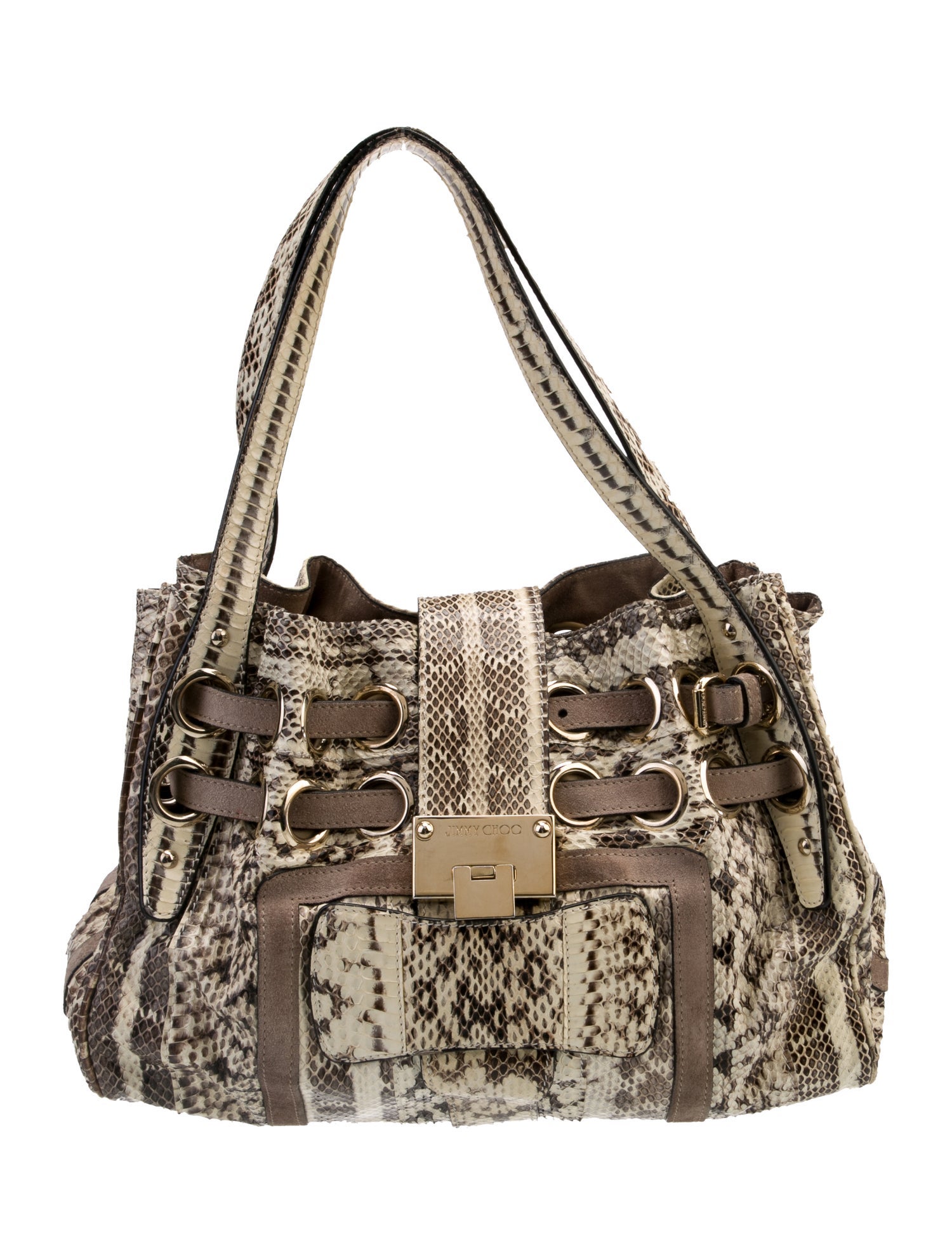 Jimmy Choo Snakeskin Shoulder Bag