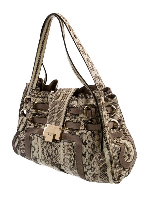 Jimmy Choo Snakeskin Shoulder Bag