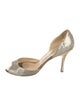 Jimmy Choo Glitter Animal Print D'Orsay Pumps