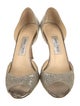 Jimmy Choo Glitter Animal Print D'Orsay Pumps