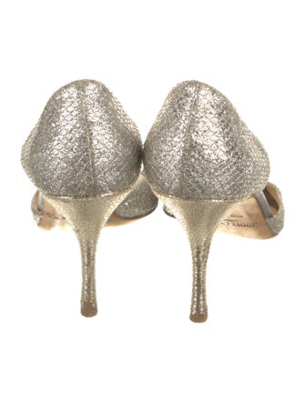 Jimmy Choo Glitter Animal Print D'Orsay Pumps