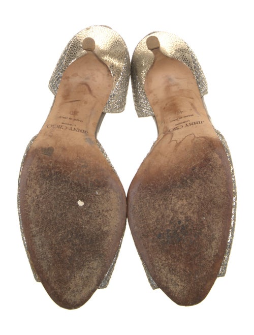 Jimmy Choo Glitter Animal Print D'Orsay Pumps