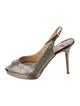 Jimmy Choo Glitter Glitter Accents Slingback Pumps