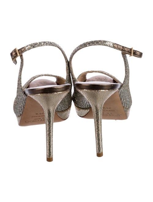 Jimmy Choo Glitter Glitter Accents Slingback Pumps