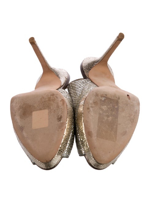 Jimmy Choo Glitter Glitter Accents Slingback Pumps