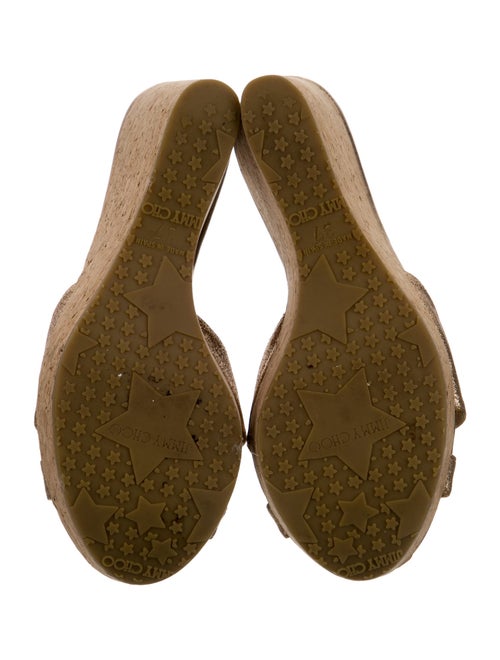 Jimmy Choo Glitter Glitter Accents Mules