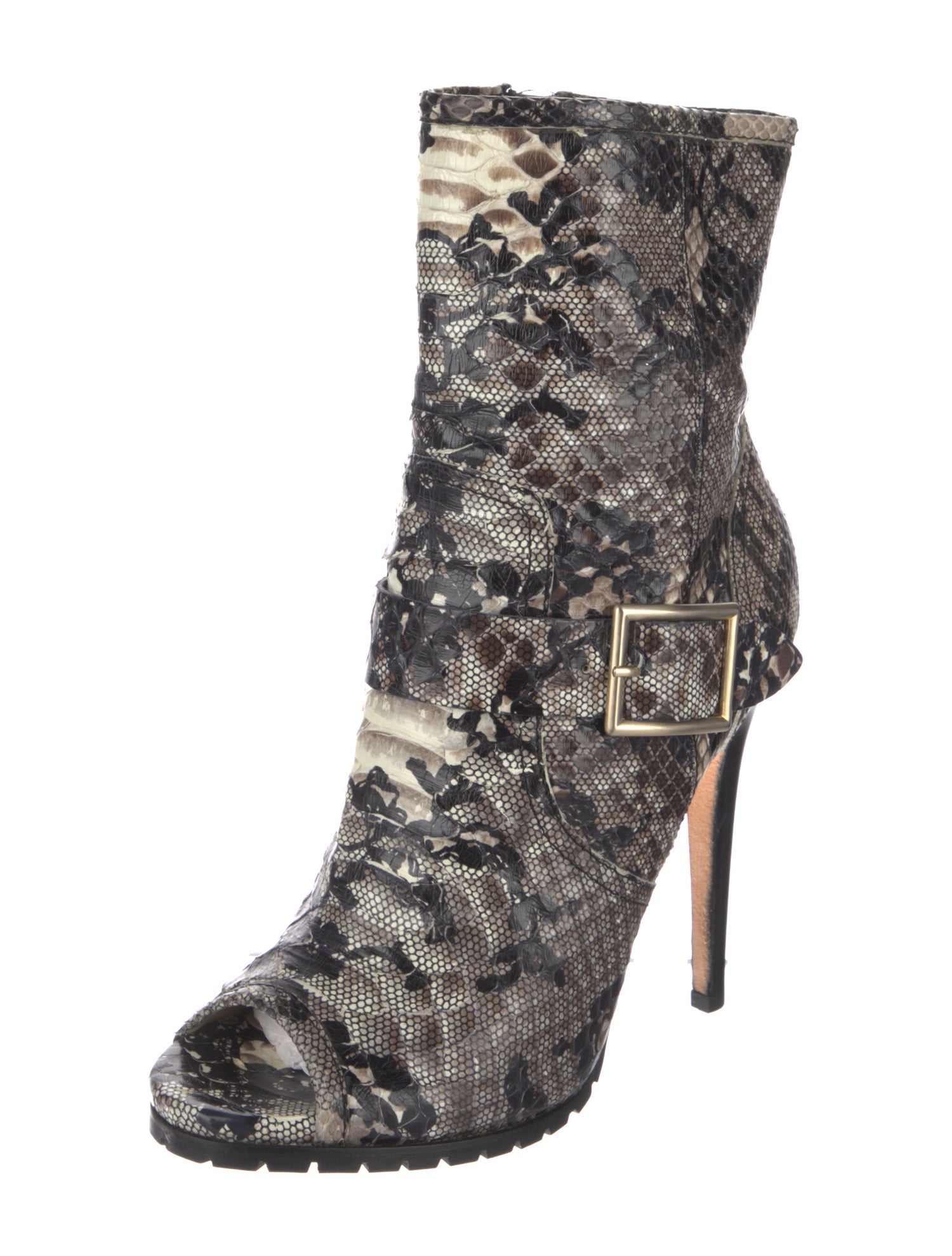 Jimmy Choo Snakeskin Animal Print Boots