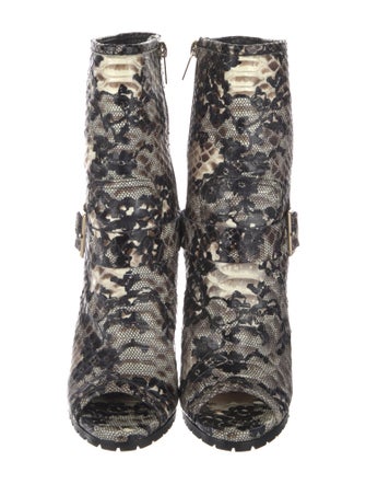 Jimmy Choo Snakeskin Animal Print Boots