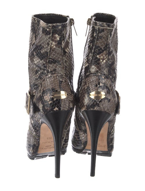 Jimmy Choo Snakeskin Animal Print Boots