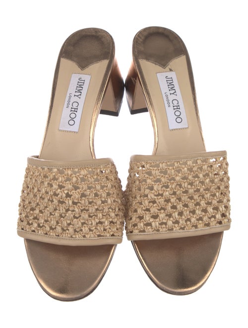 Jimmy Choo Straw Slides