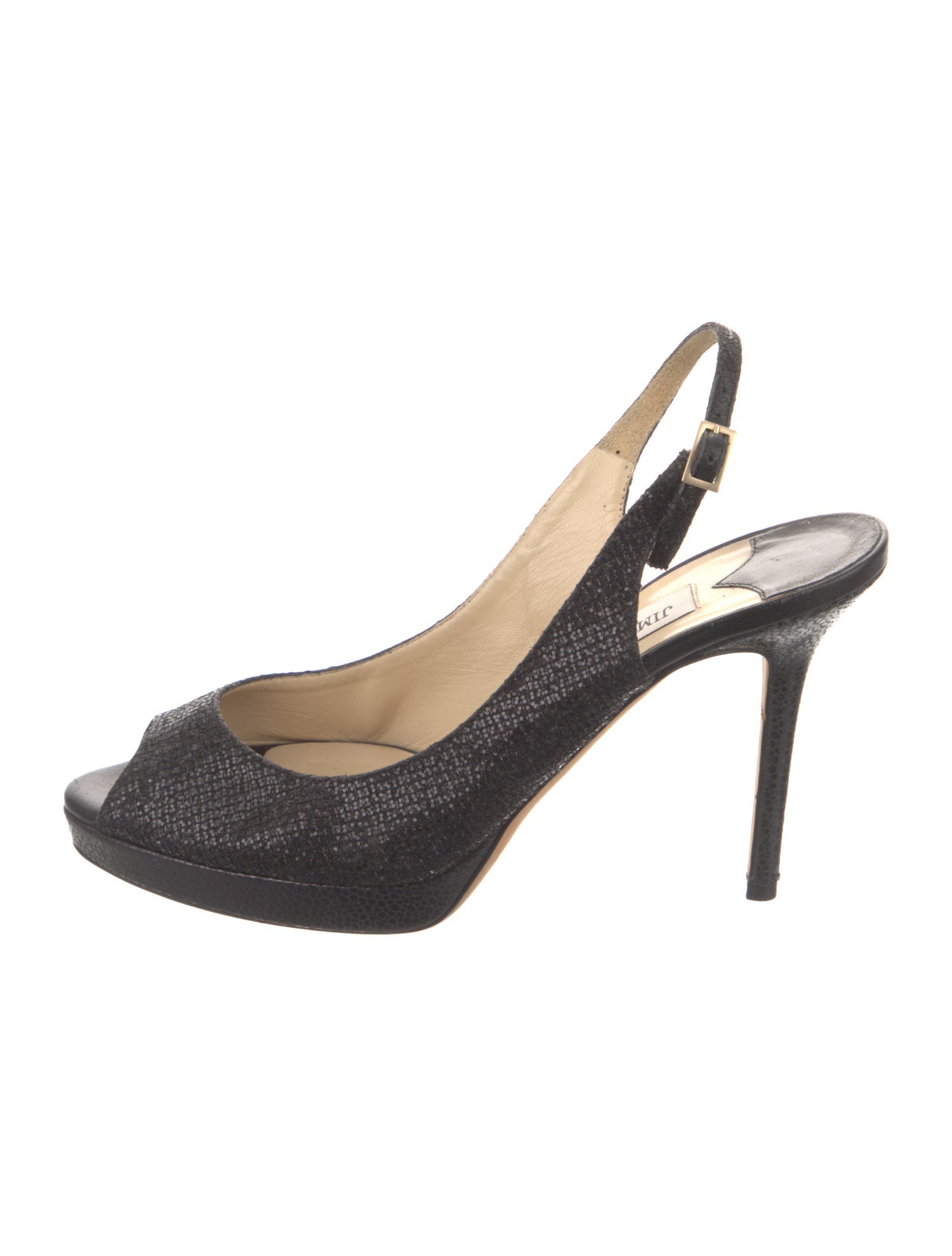 Jimmy Choo Glitter Glitter Accents Slingback Pumps