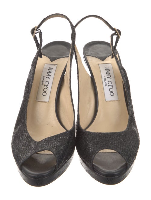 Jimmy Choo Glitter Glitter Accents Slingback Pumps