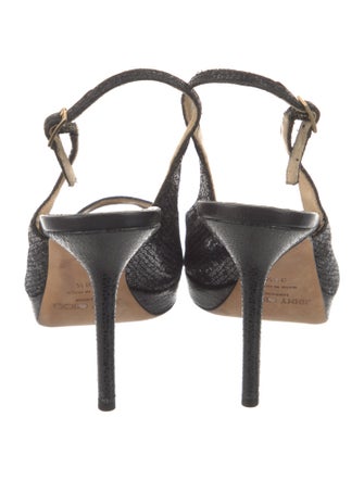 Jimmy Choo Glitter Glitter Accents Slingback Pumps