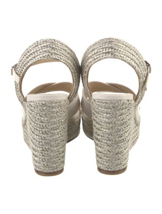 Jimmy Choo Leather Printed Espadrilles