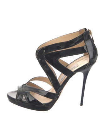 Jimmy Choo Patent Leather Animal Print Pumps