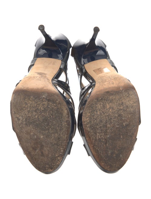 Jimmy Choo Patent Leather Animal Print Pumps