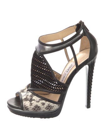 Jimmy Choo Leather Printed Pumps
