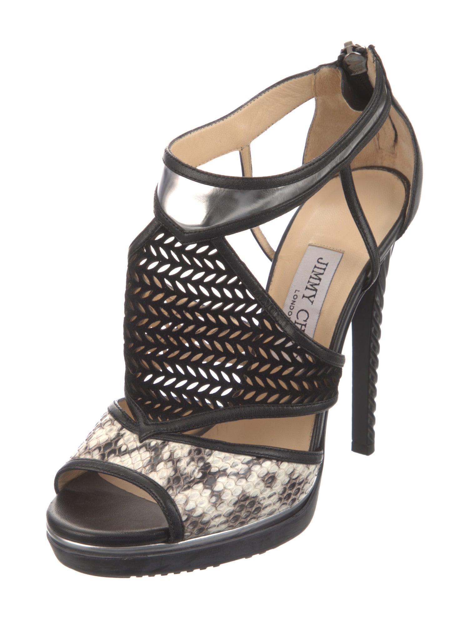 Jimmy Choo Leather Printed Pumps