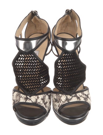 Jimmy Choo Leather Printed Pumps