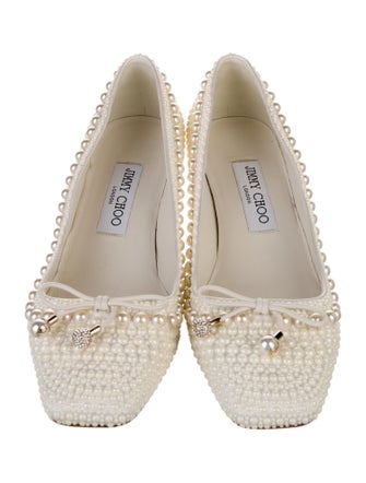 Jimmy Choo Leather Studded Accents Pumps